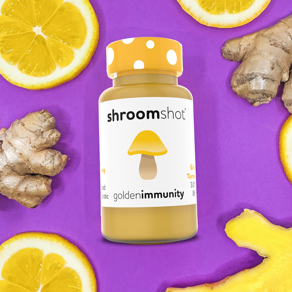 Shroomworks - Ginger Turmeric Immunity Shot W/ Turkey Tail Mushroom