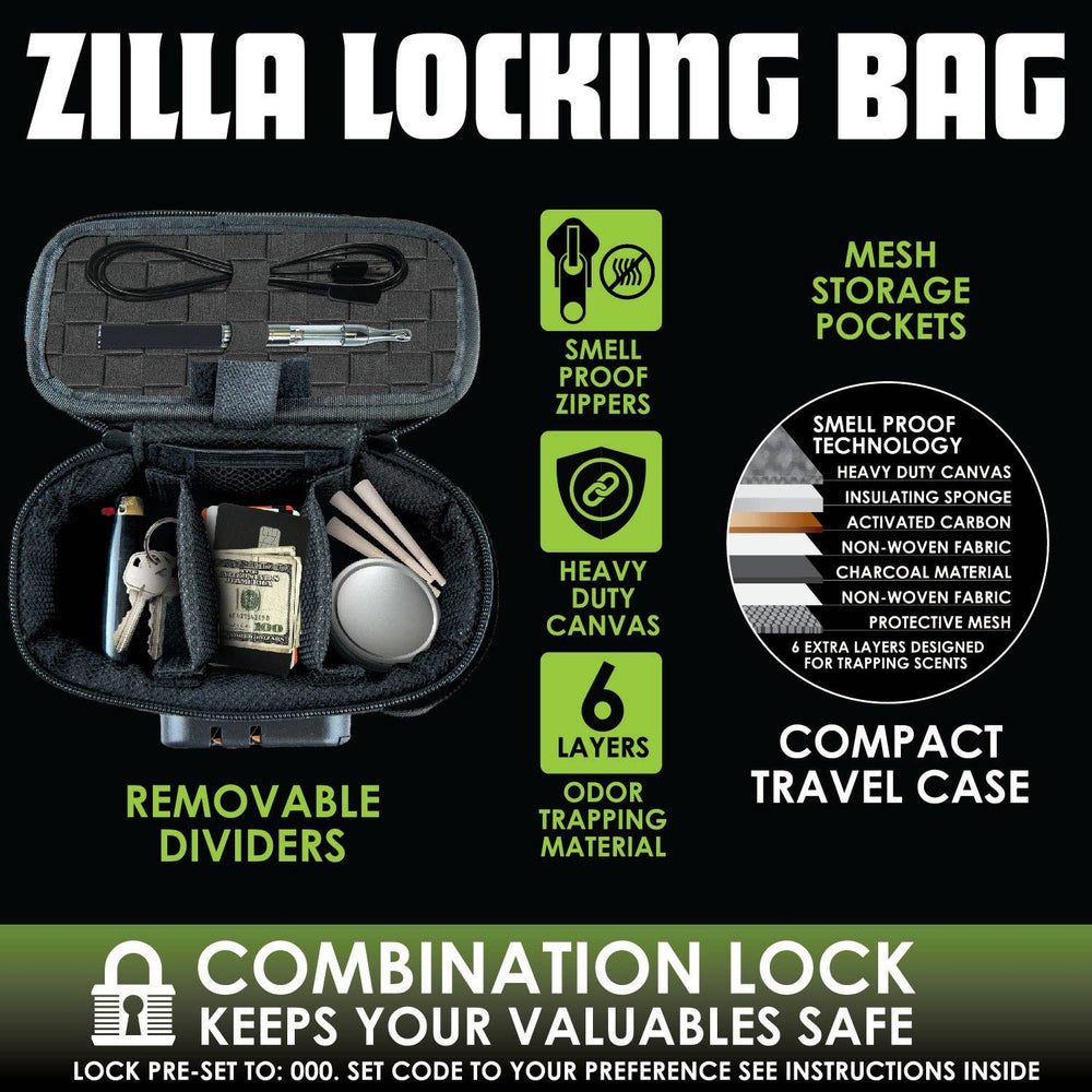 SMOKEZILLA THIN LOCKING SMELLPROOF STORAGE BAG – The Higher
