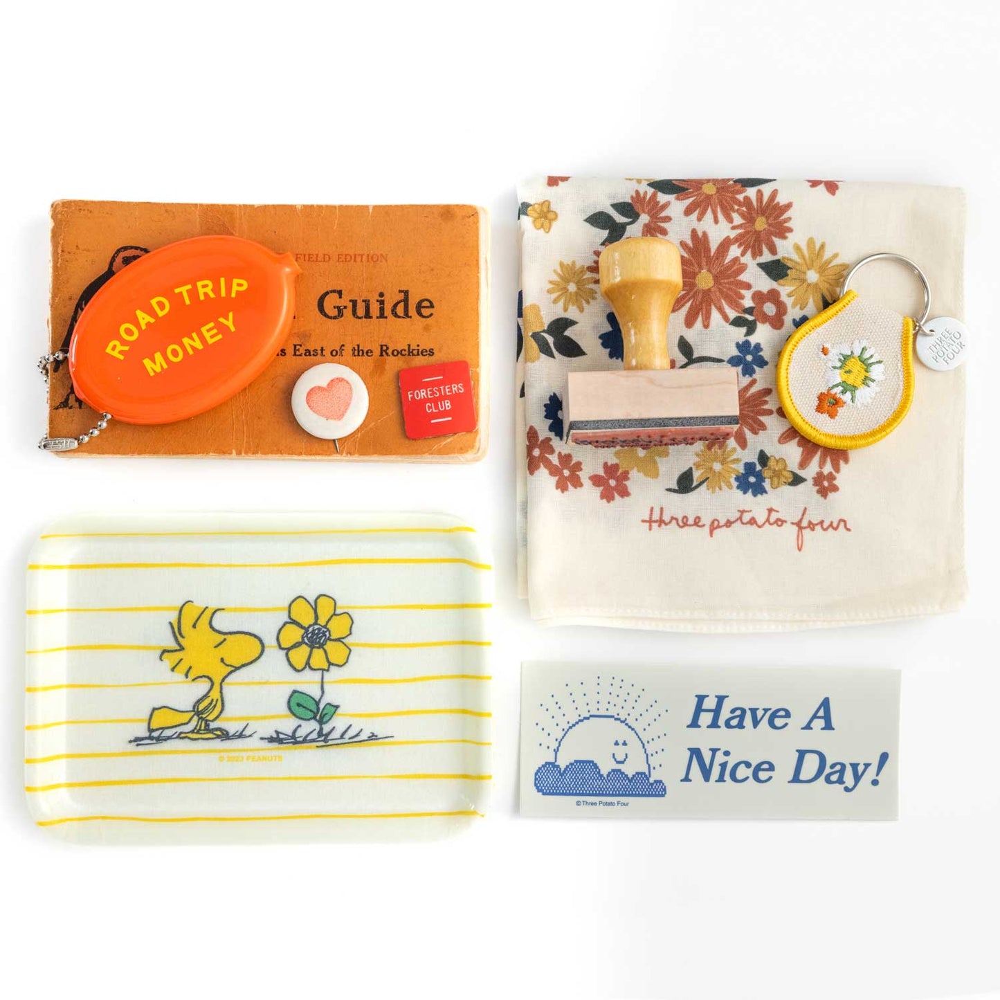 
                  
                    Three Potato Four - 3P4 x Peanuts® - Woodstock Flower Vintage-Style Tray
                  
                