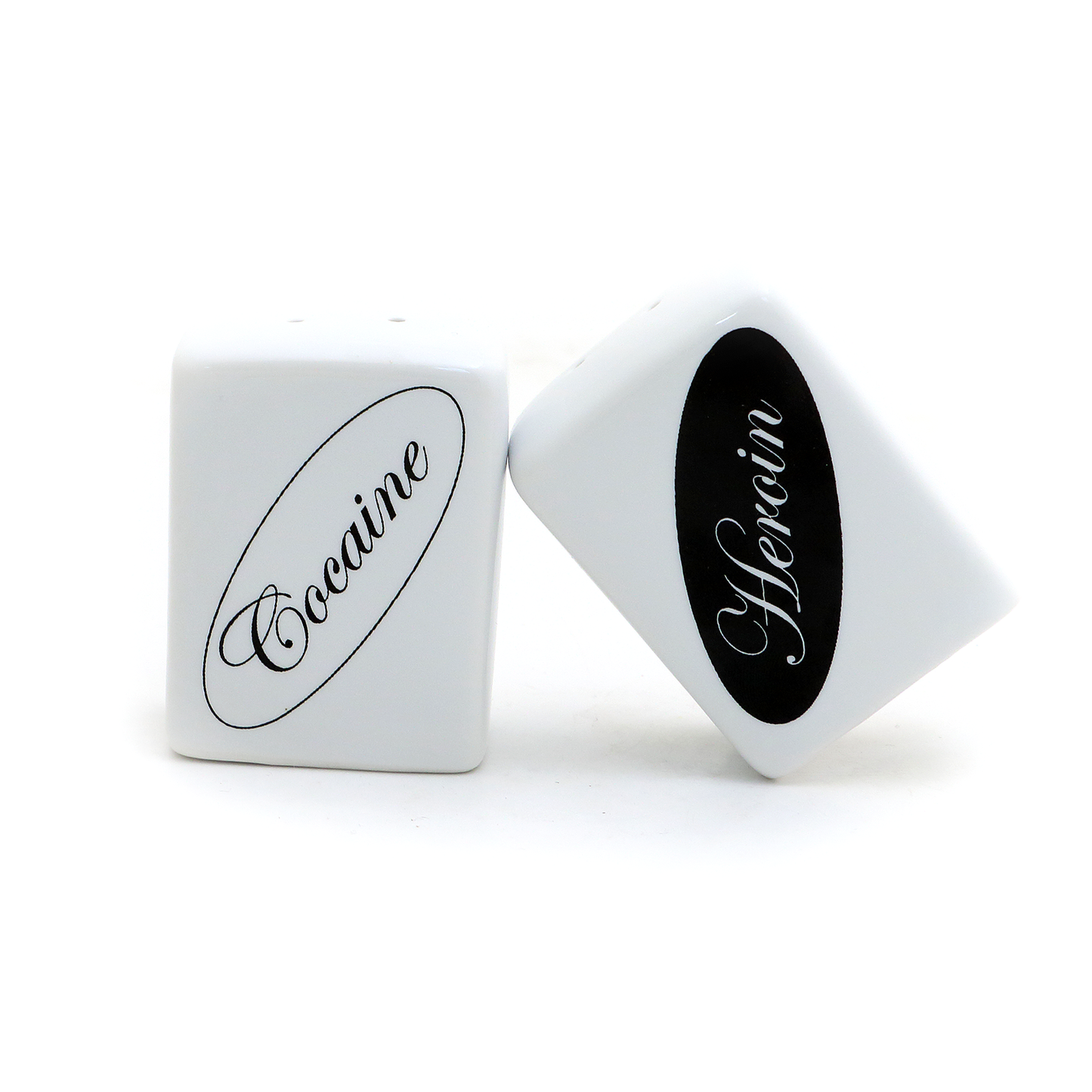 
                  
                    Lenny Mud - Cocaine and Heroin Salt and Pepper Shaker Set
                  
                
