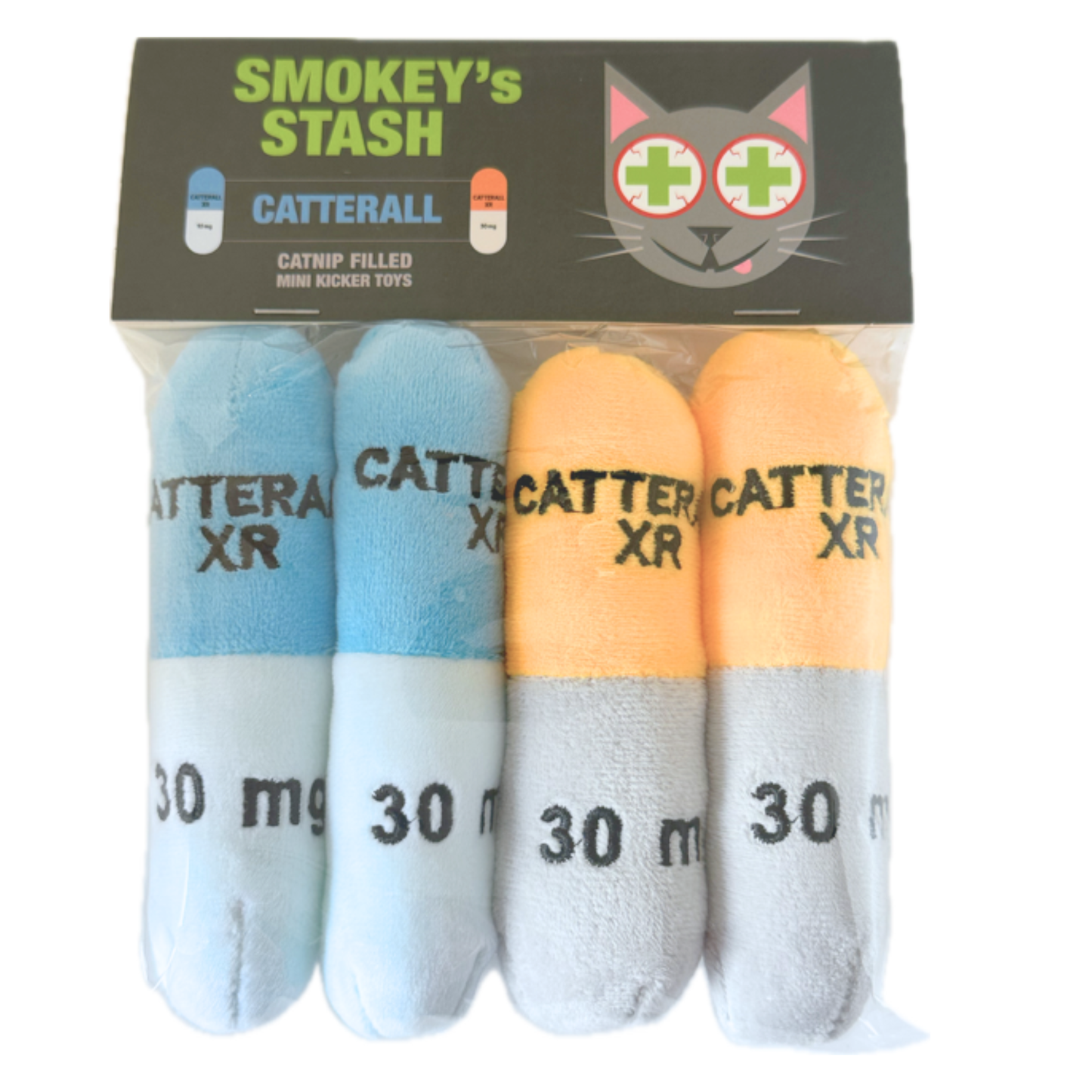 
                  
                    Smokey's Stash - Catterall Catnip Filled Mini Kicker Toys (4 in a pack)
                  
                