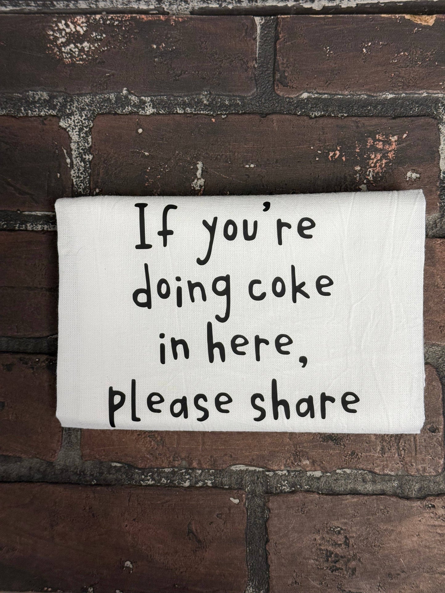 
                  
                    Three Black Cats Inc. - If you're doing coke in here please share, Hand towel
                  
                