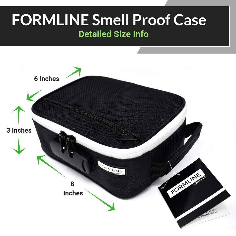 
                  
                    Smell Proof Case / Bag with Combination Lock (8 x 6 x 3 Inches)
                  
                