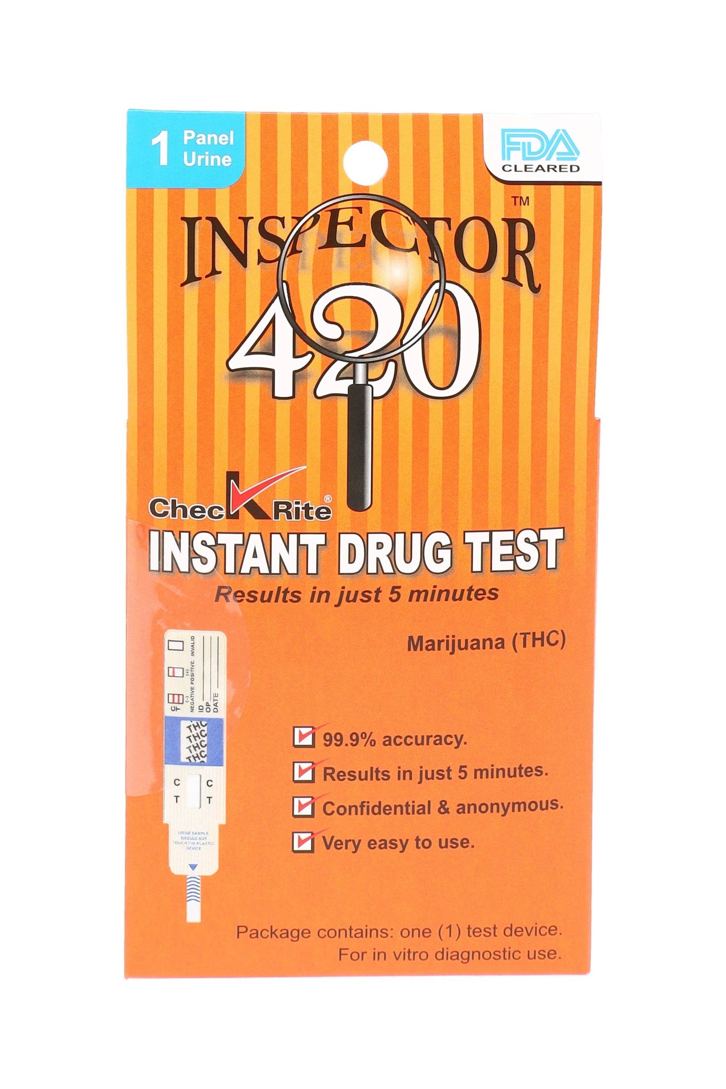 
                  
                    SPS Wholesale Inc - Inspector 420 1-Panel THC Drug Test Kit - DT119
                  
                