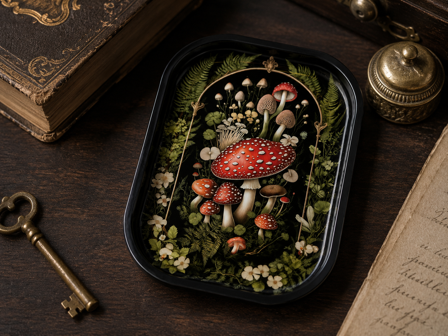 
                  
                    World Buyers - Mushroom Forest Metal Tray - MT128
                  
                