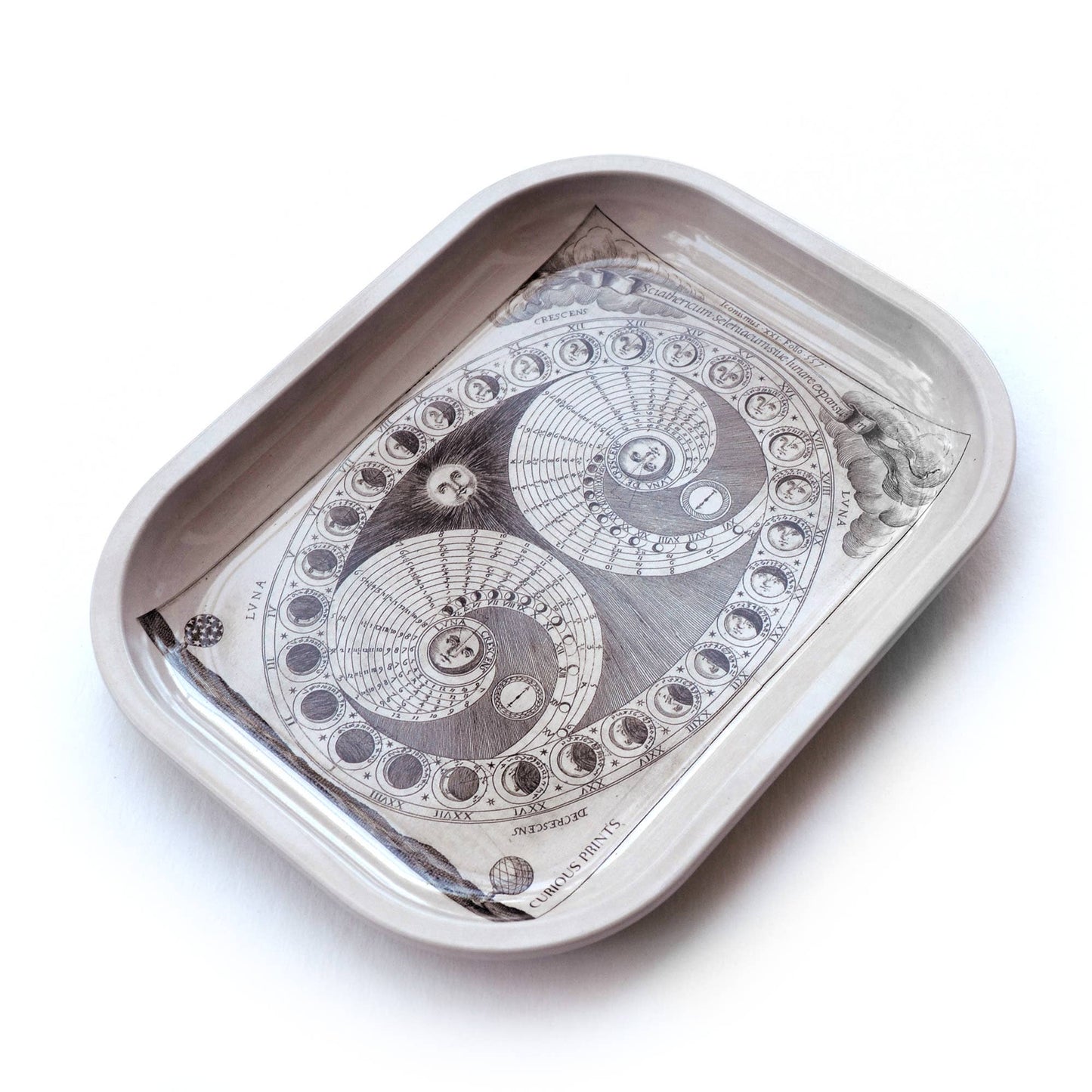 
                  
                    Curious Prints - Small Metal Moon Phases Cathcall Tray / Vintage Print
                  
                