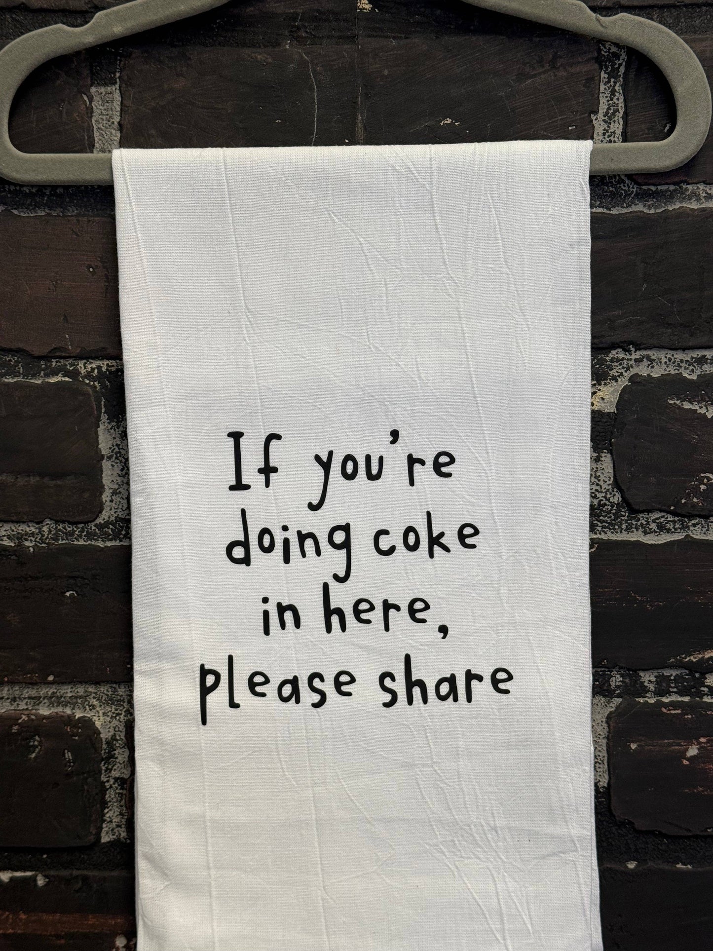 
                  
                    Three Black Cats Inc. - If you're doing coke in here please share, Hand towel
                  
                