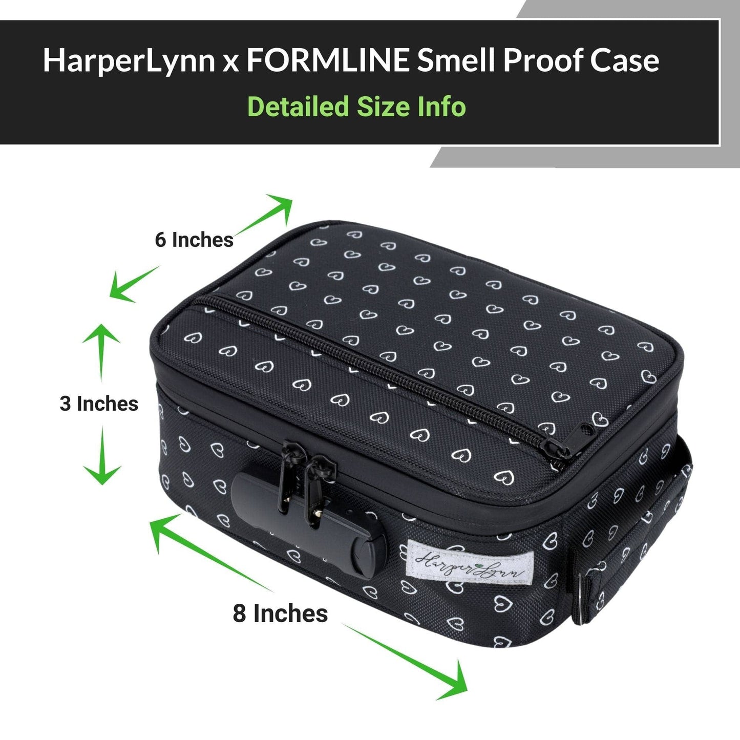 
                  
                    Formline x HarperLynn Smell Proof Bag / Case with Lock (Cute Heart Pattern Print)
                  
                