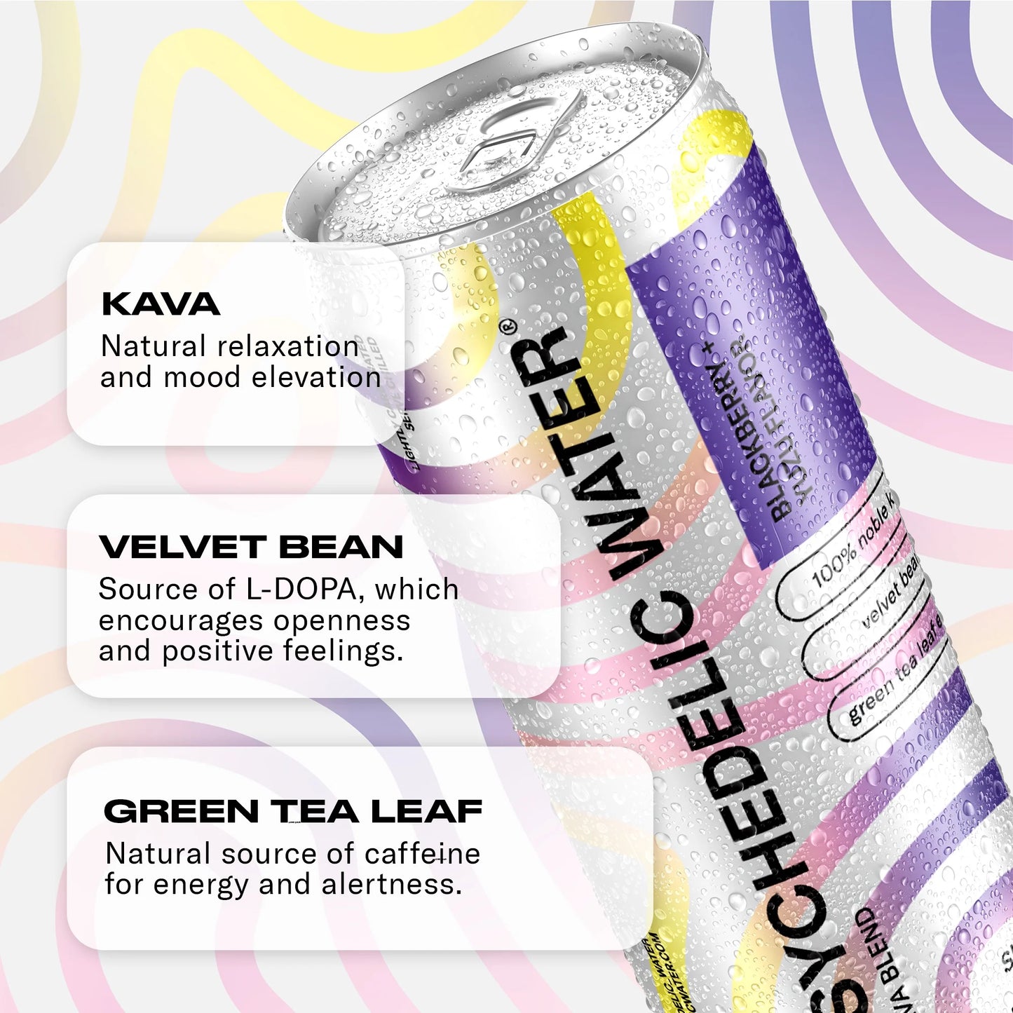 
                  
                    Psychedelic Water - Blackberry + Yuzu Sparkling Water - Kava and Damiana
                  
                