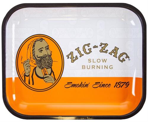 Zig-Zag Large Orange Rolling Tray