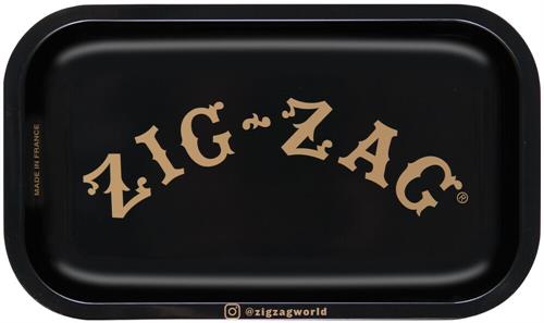 Zig-Zag Small Black Rolling Tray