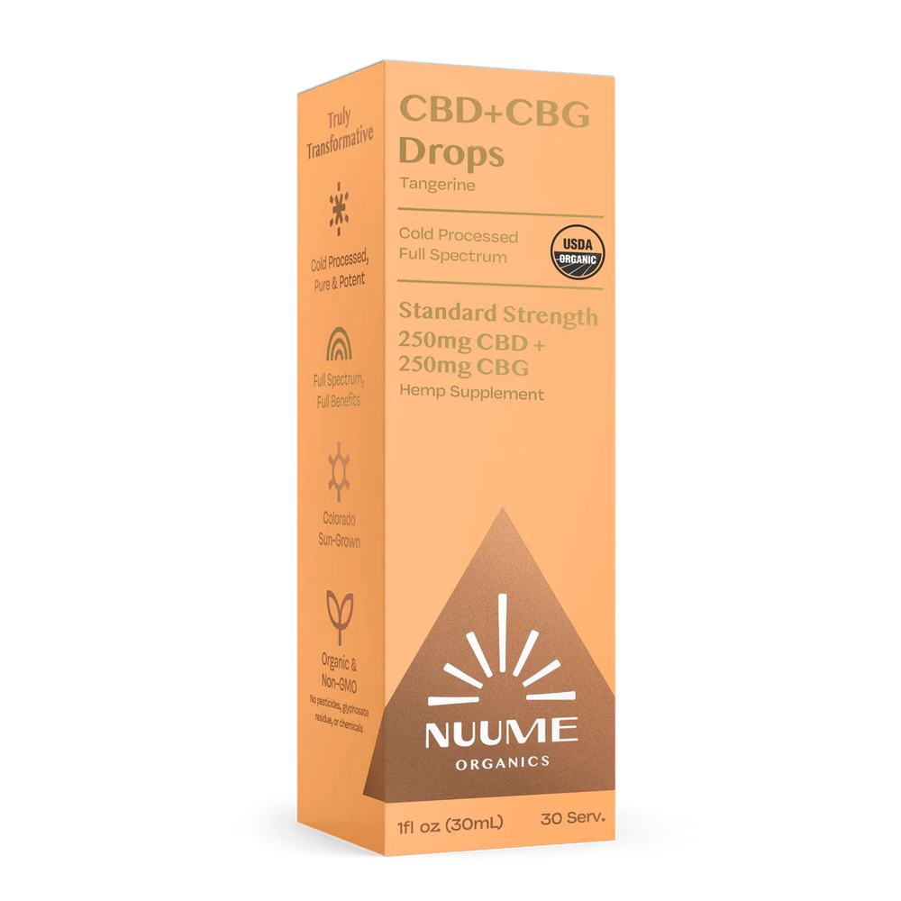 Nuume CBG+CBD Tangerine 500mg Full Spectrum Drops