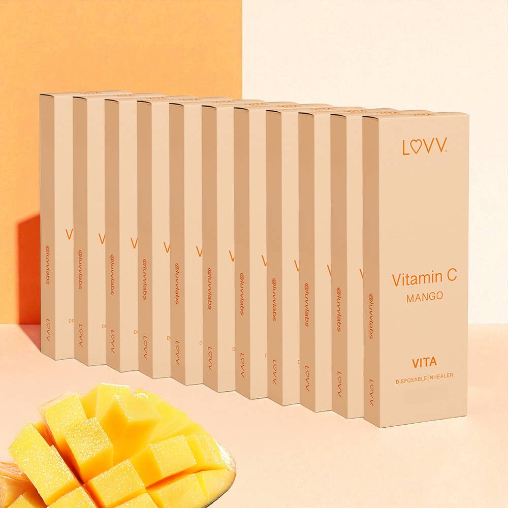 
                  
                    LUVV Labs - 10 LUVV VITA Vitamin C Infused Mango Flavored Inhealers
                  
                