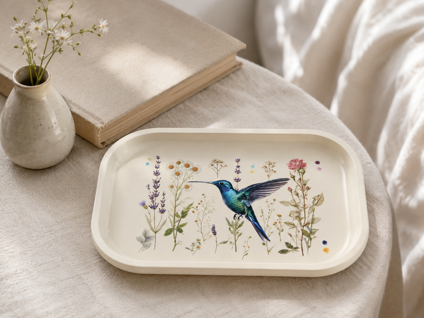 
                  
                    World Buyers - Hummingbird Herbarium Metal Tray - MT112
                  
                