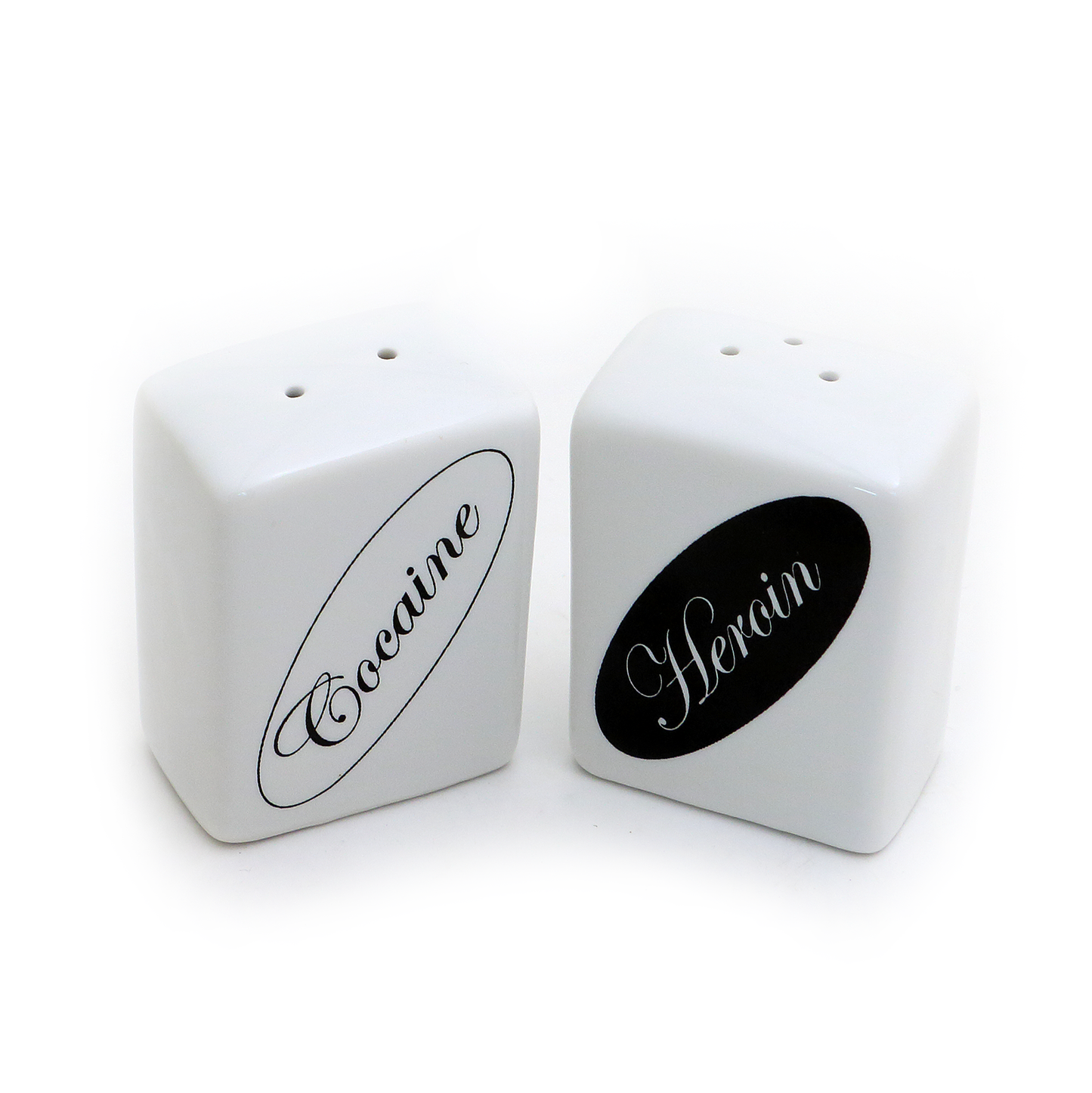 
                  
                    Lenny Mud - Cocaine and Heroin Salt and Pepper Shaker Set
                  
                