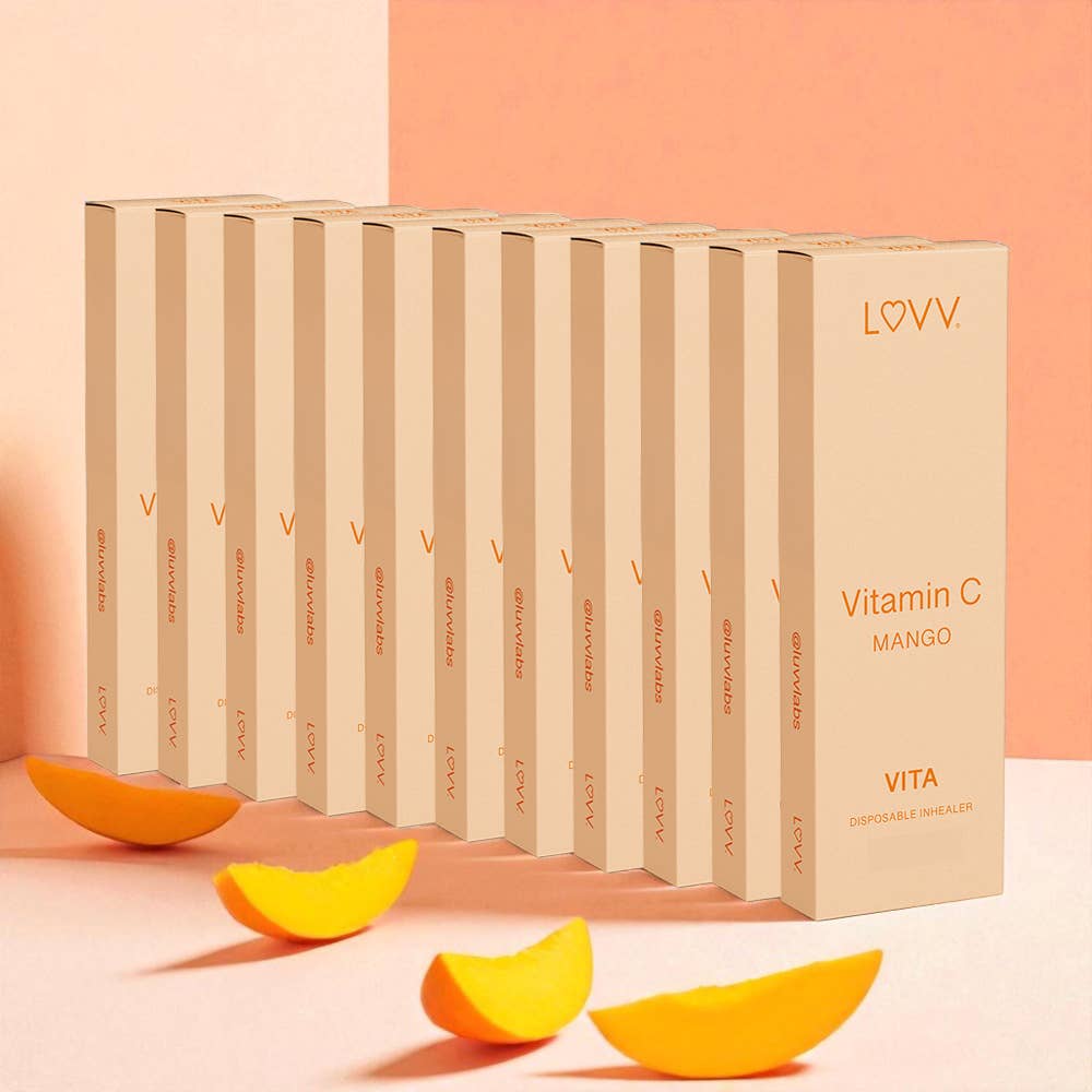 
                  
                    LUVV Labs - 10 LUVV VITA Vitamin C Infused Mango Flavored Inhealers
                  
                