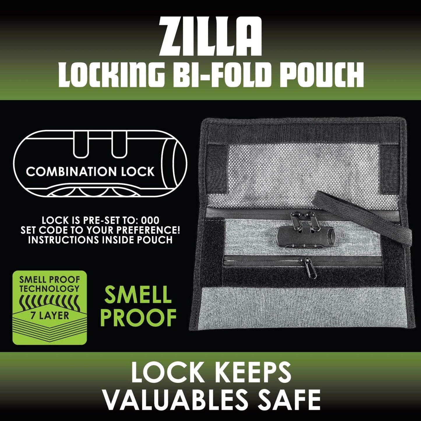 
                  
                    SMOKEZILLA STASH FLAT LOCKING BAG
                  
                