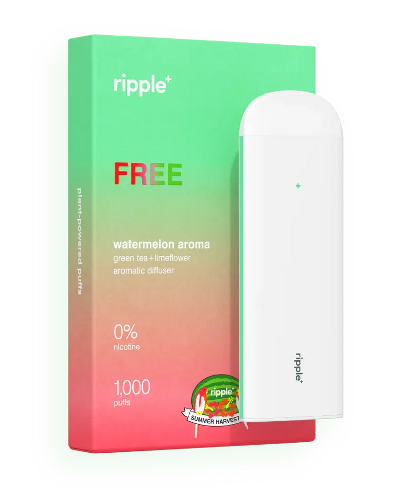 
                  
                    Ripple+ Free - Watermelon Zero Nicotine Diffuser - 1,000 Puffs
                  
                
