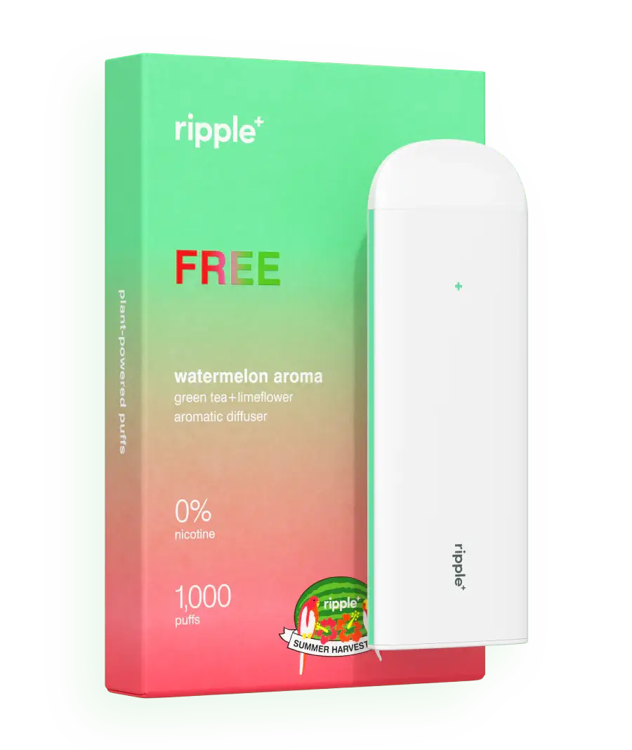 
                  
                    Ripple+ Free - Watermelon Zero Nicotine Diffuser - 1,000 Puffs
                  
                