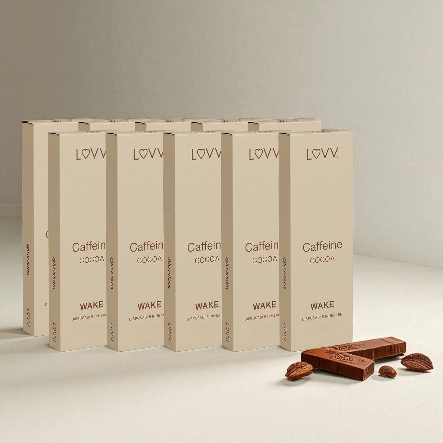 
                  
                    LUVV Labs - 1 LUVV WAKE Caffeine & B12 Infused Cocoa Flavored Inhealers
                  
                