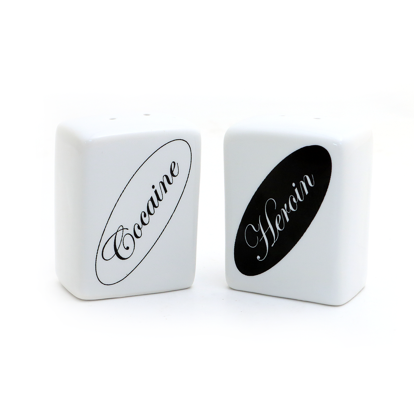 
                  
                    Lenny Mud - Cocaine and Heroin Salt and Pepper Shaker Set
                  
                