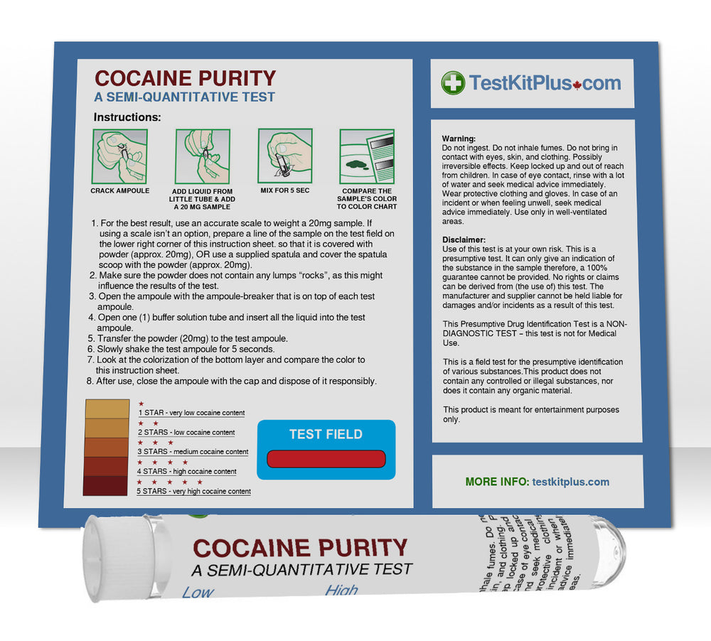 TestKitPlus - Cocaine Purity Test Kit