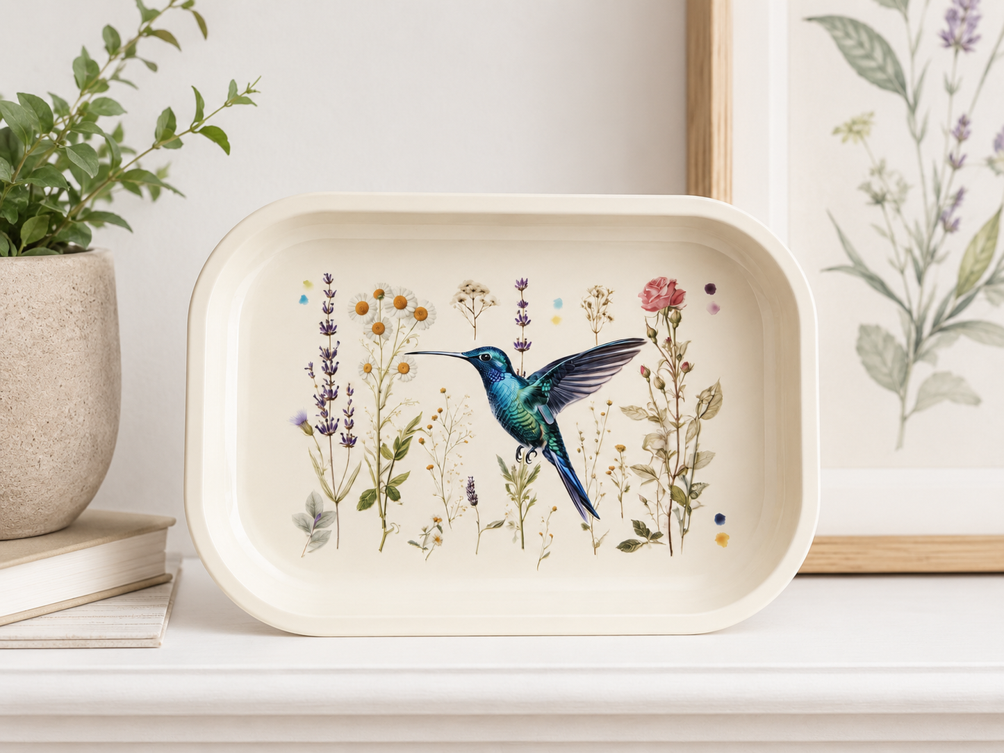 
                  
                    World Buyers - Hummingbird Herbarium Metal Tray - MT112
                  
                