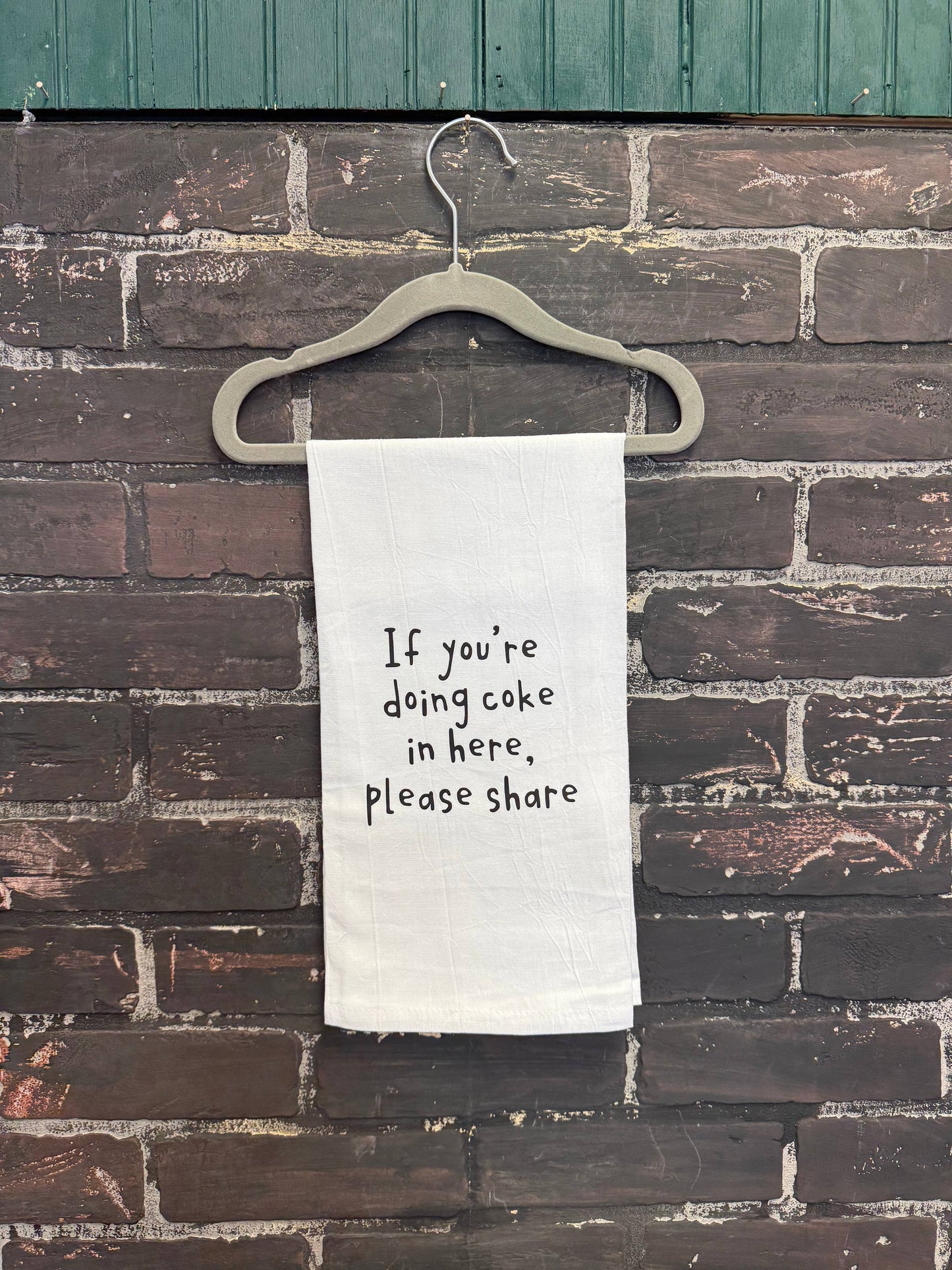 
                  
                    Three Black Cats Inc. - If you're doing coke in here please share, Hand towel
                  
                
