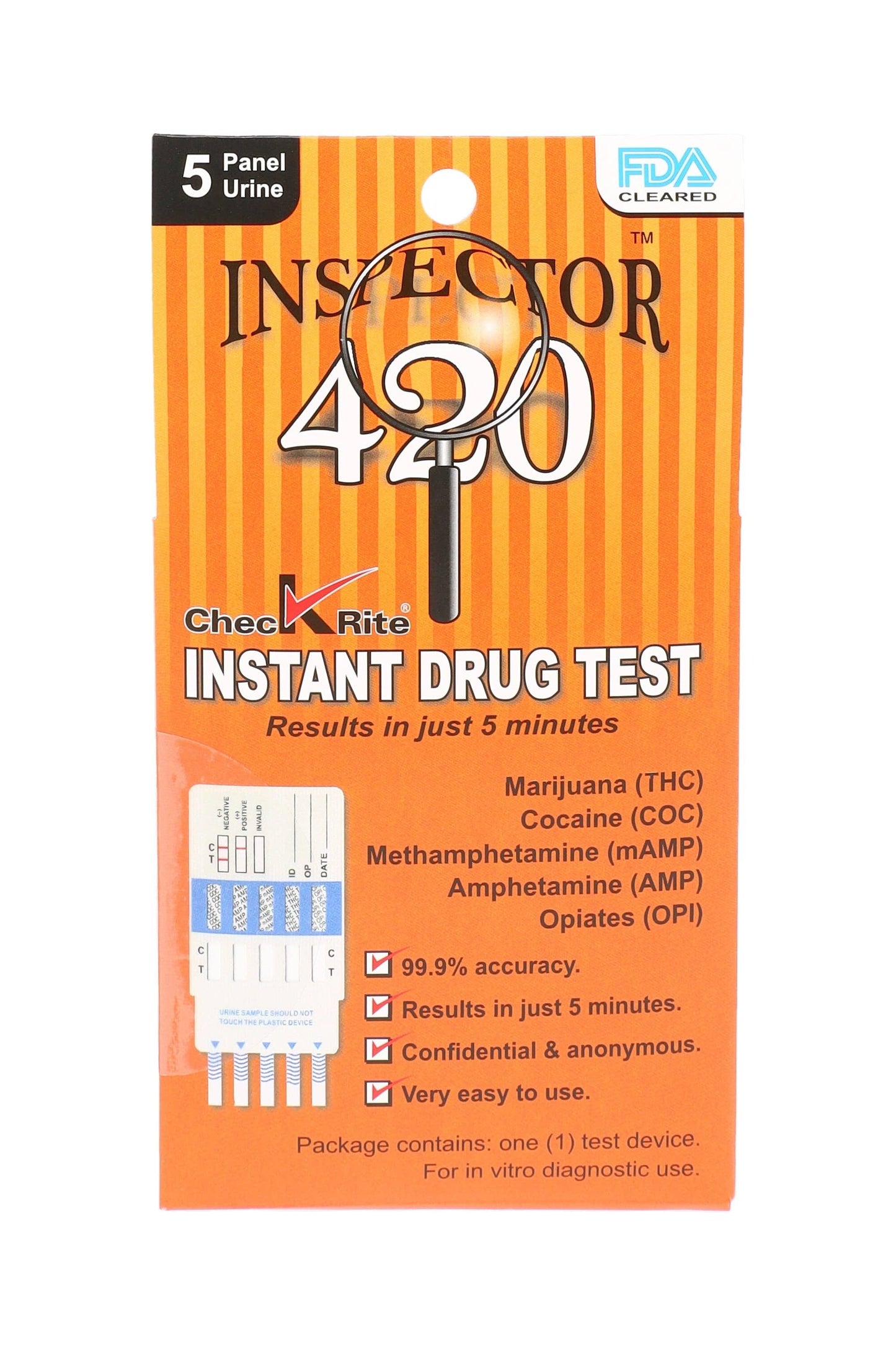 
                  
                    SPS Wholesale Inc - Inspector 420 5-Panel Drug Test Kit - DT121
                  
                
