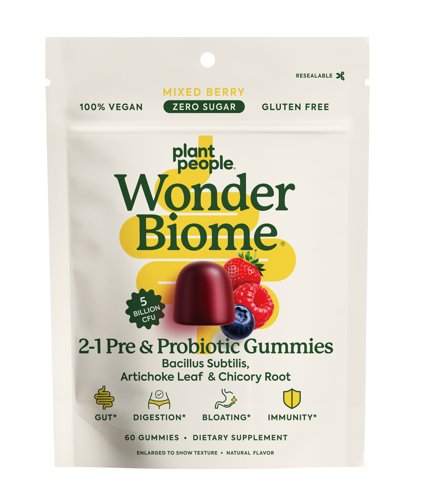 
                  
                    Plant People - WonderBiome 2-1 Pre and Probiotic Gummies
                  
                