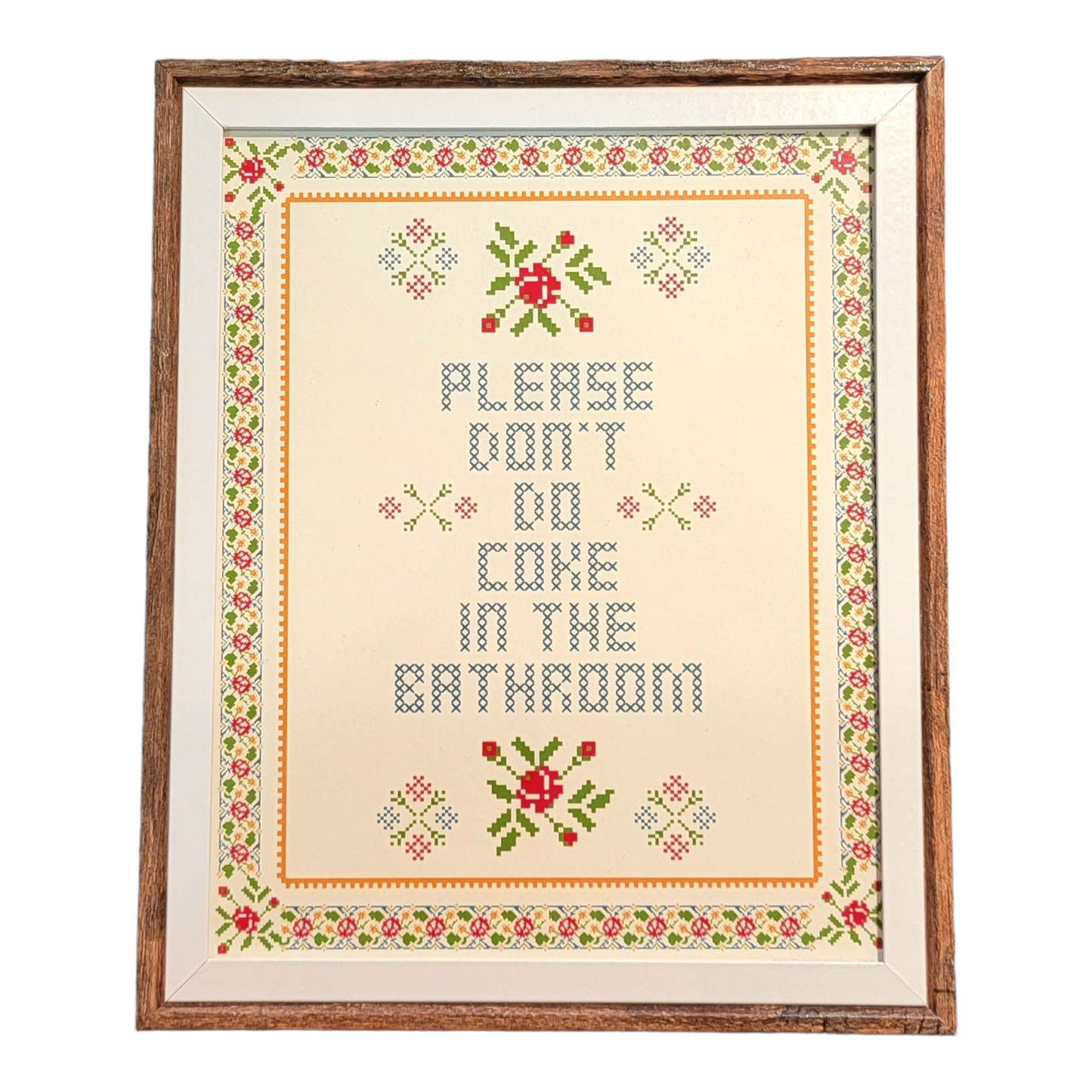 
                  
                    Thanks You're Welcome - Please Don't do Coke in the Bathrooom (Frame not included) - 8x10 Print
                  
                