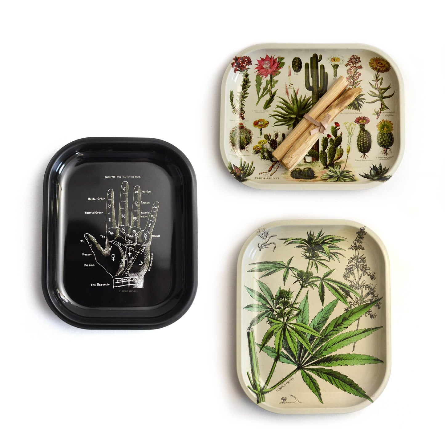 
                  
                    Curious Prints - Small Metal Snake Ritual Tray / Vintage Print Rolling Tray
                  
                
