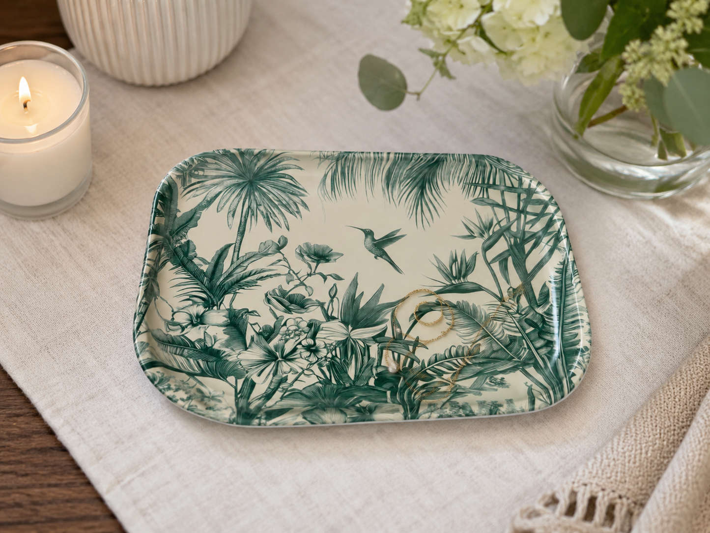 
                  
                    World Buyers - Tropical Hummingbird Metal Tray - MT110
                  
                