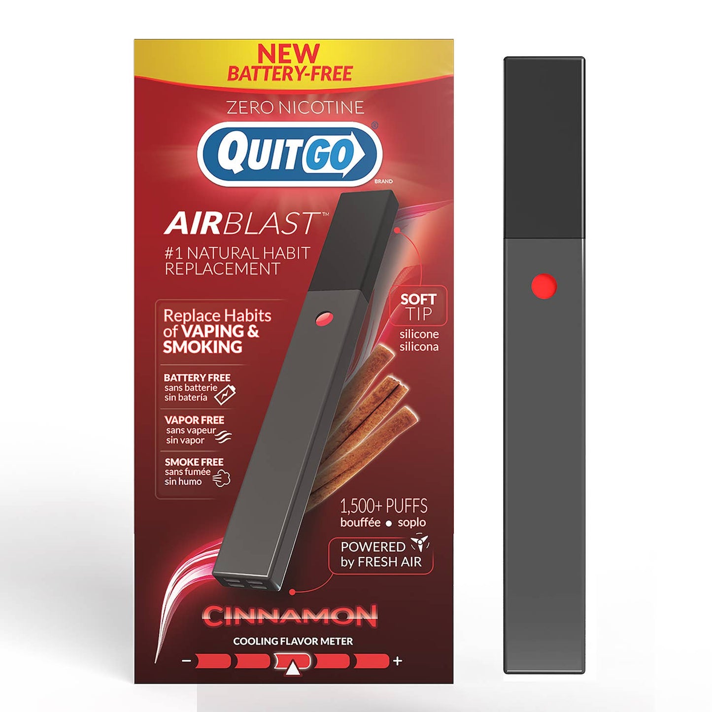 
                  
                    QuitGo - QuitGo® Cinnamon AirBlast – New Sleek Shape
                  
                