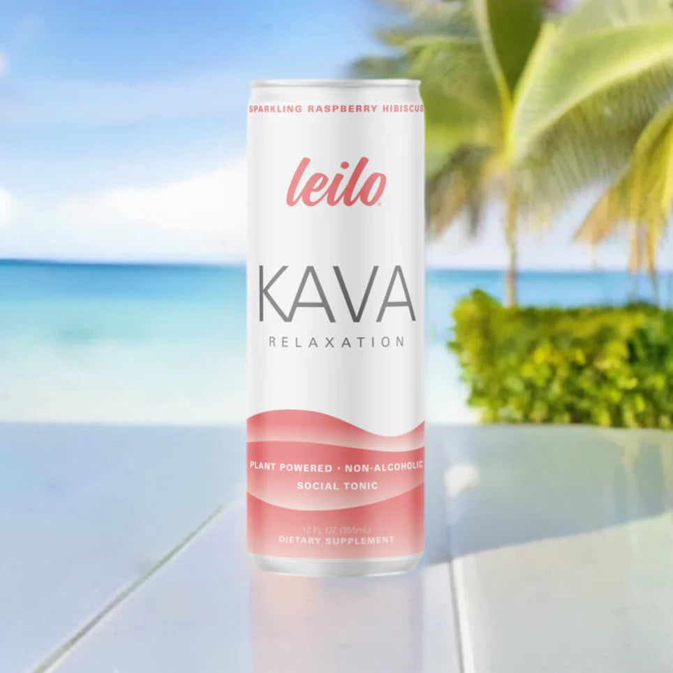 Leilo - Sparkling Raspberry Hibiscus - Calm in a Can Kava