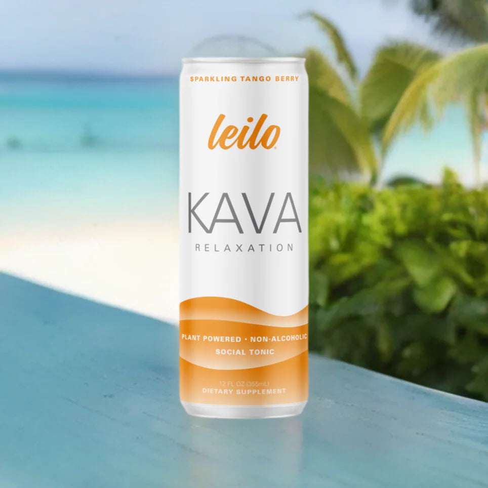 Leilo - Sparkling Tangerine Mango - Calm in a Can Kava Drink