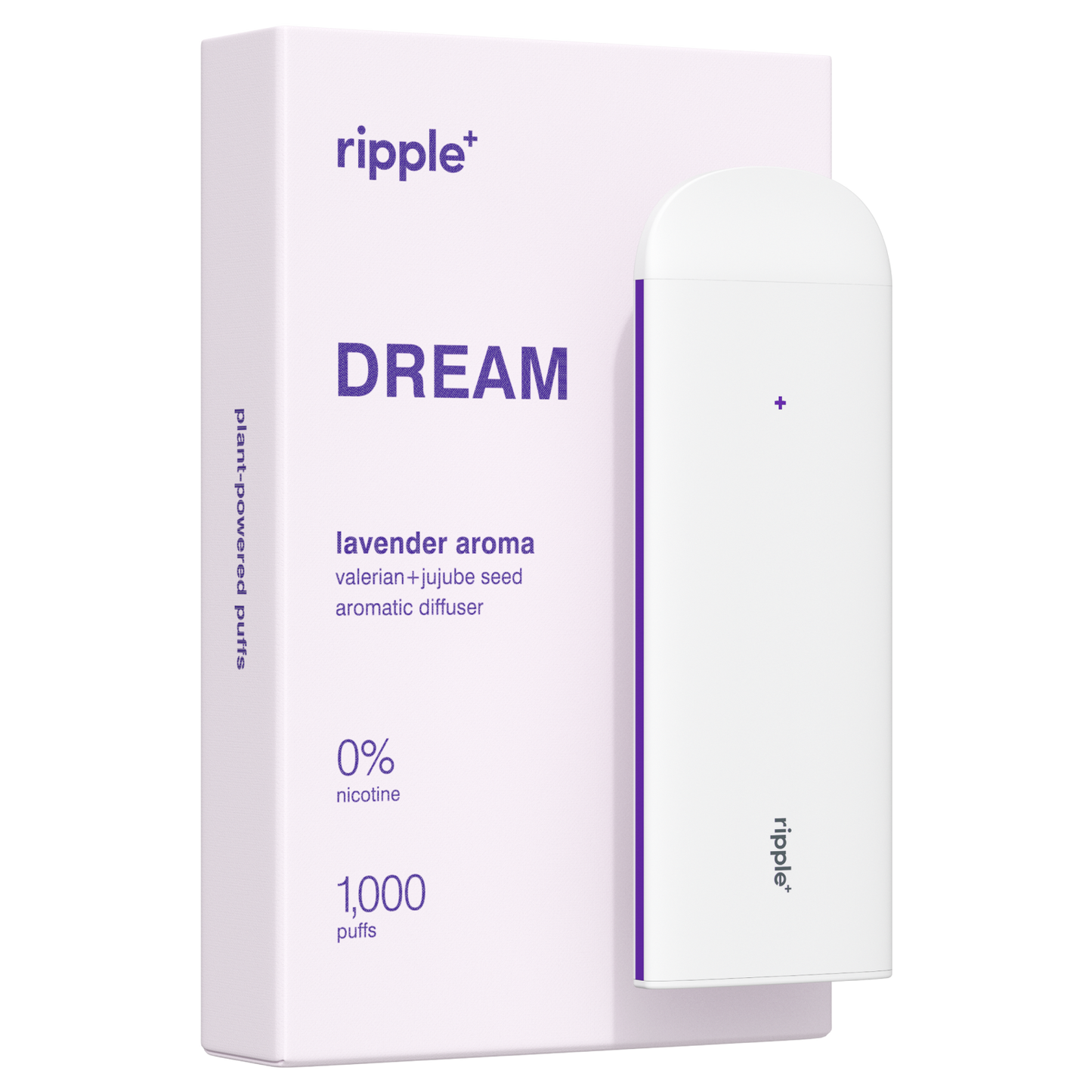 Ripple+ Dream - Lavender Zero Nicotine Diffuser - 1,000 Puffs: 40g The Higher Consciousness Ripple+ Dream - Lavender Zero Nicotine Diffuser - 1,000 Puffs: 40g The Higher Consciousness