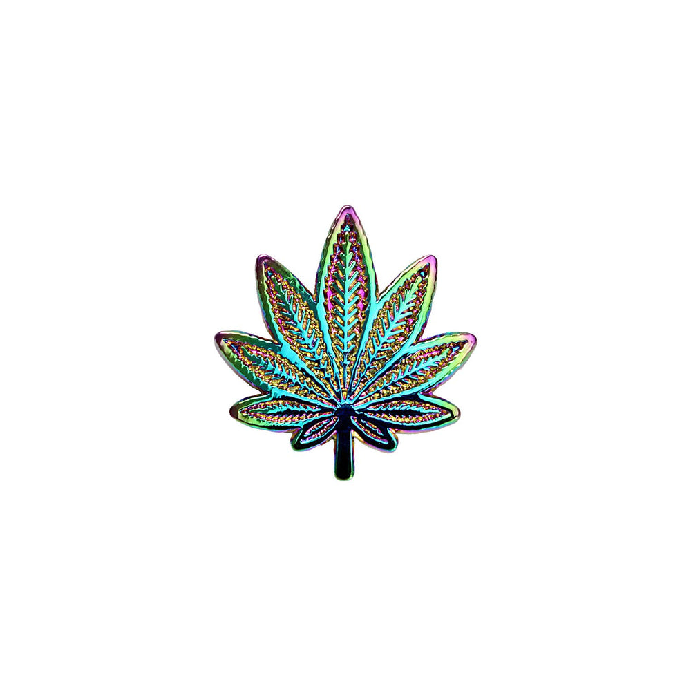 Rainbow Pot Leaf Pin