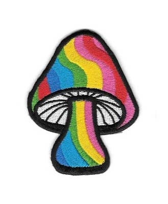 Rainbow Striped Mushroom Patch