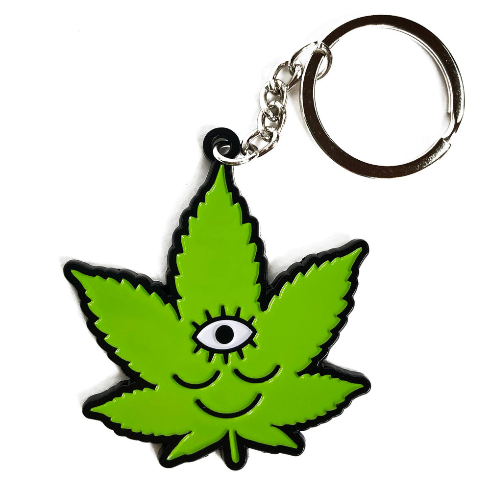 Keychain - Tokeface Cannabis