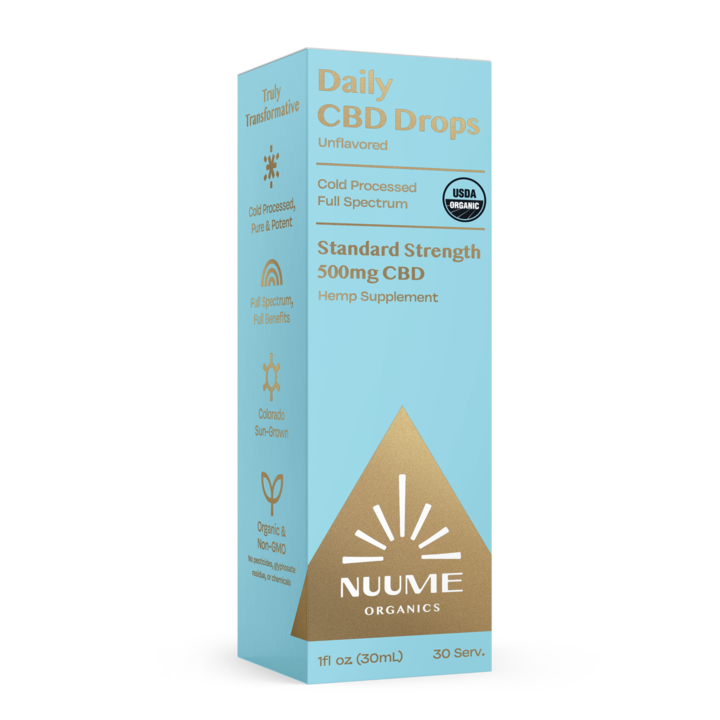 NuuMe - Unflavored CBD Drops - 500mg