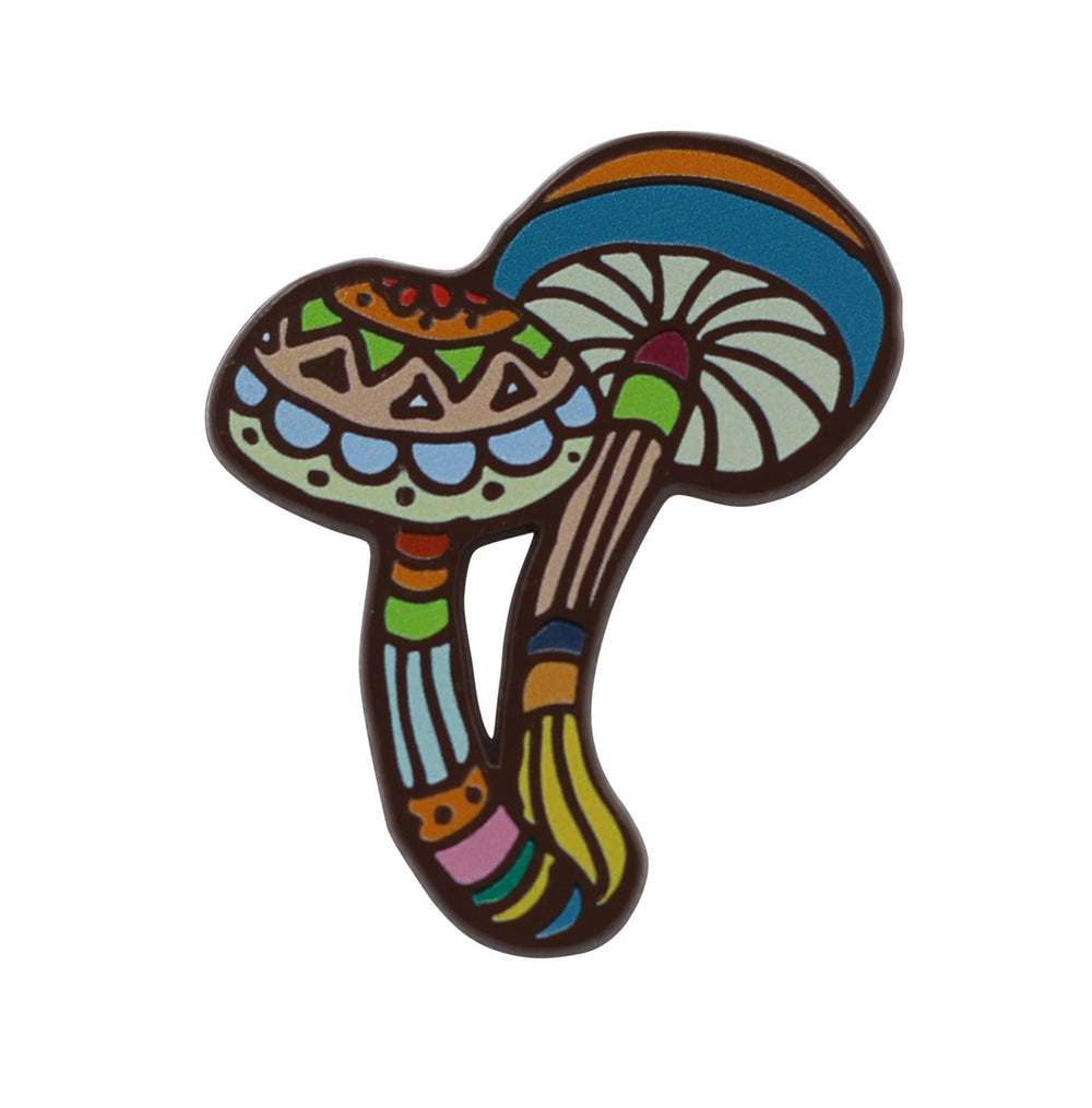 Magic Mushroom Pin - Psychedelic Psilocybin Fungi Enamel Pin