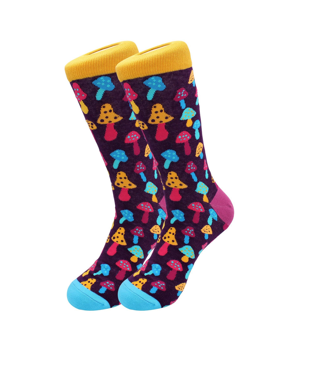 Sick Socks- Mushroom - Trippy Dress Socks