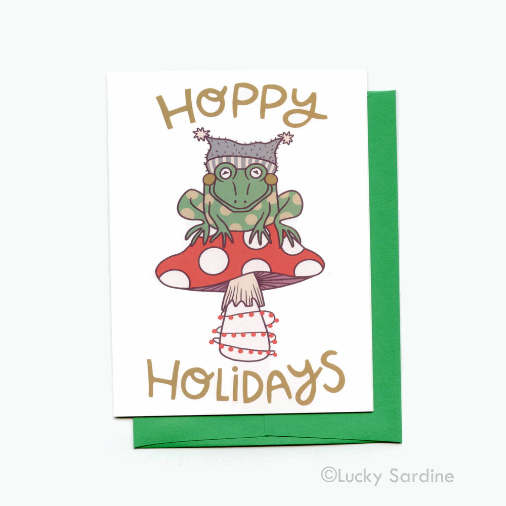 Hoppy Holidays, Toad Christmas Card