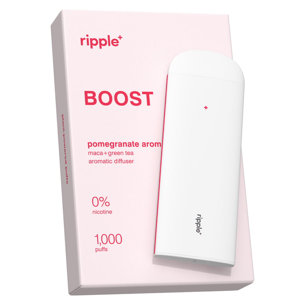 Ripple+ Boost - Pomegranate Zero Nicotine Diffuser- 1,000 Puffs: 40g