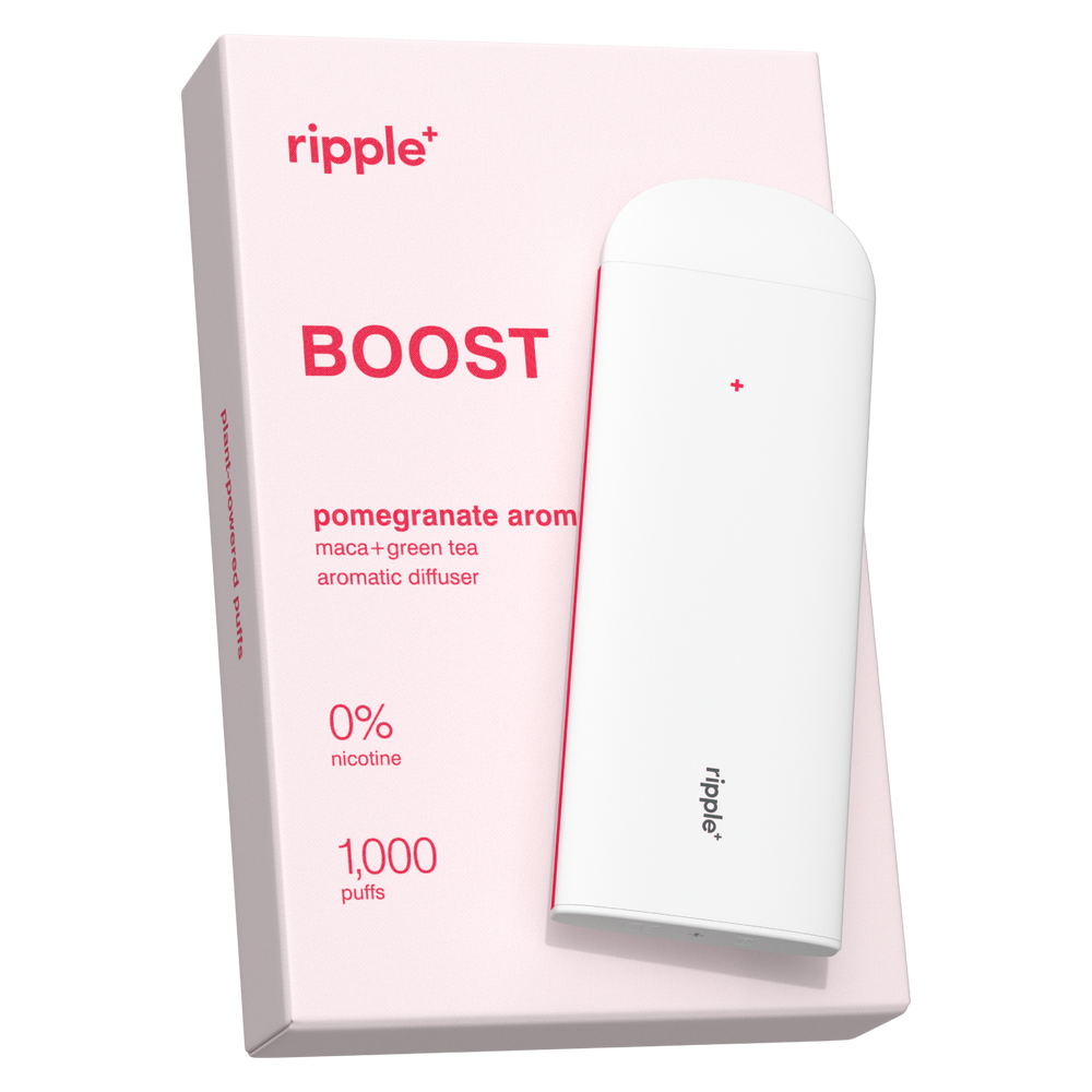 Ripple+ Boost - Pomegranate Zero Nicotine Diffuser- 1,000 Puffs: 40g The Higher Consciousness Ripple+ Boost - Pomegranate Zero Nicotine Diffuser- 1,000 Puffs: 40g The Higher Consciousness