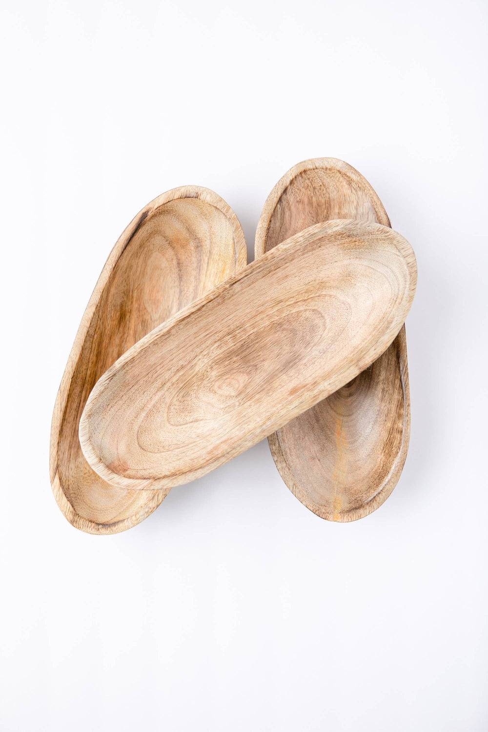 Mango Wood Boat Tray: Small