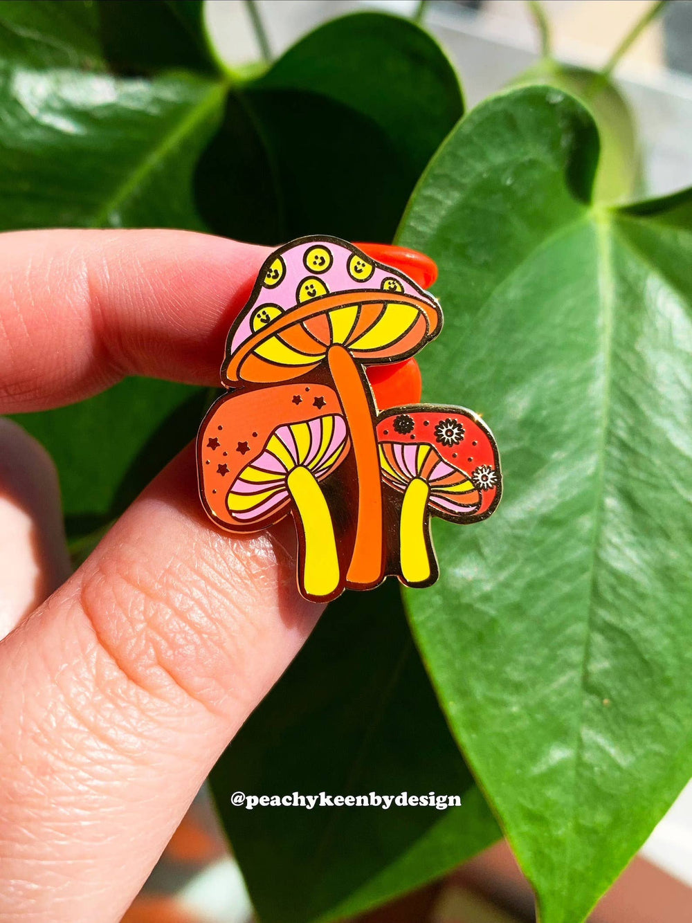 Mushrooms Enamel Pin