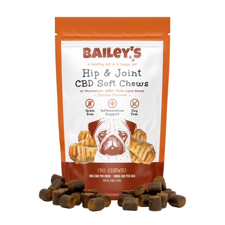 
                  
                    Bailey's - Chicken Flavored Hip and Joint CBD Soft Chews - for Pets
                  
                